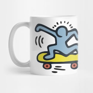 Keith lovers Skater Man outline Sport Pop Art Mug